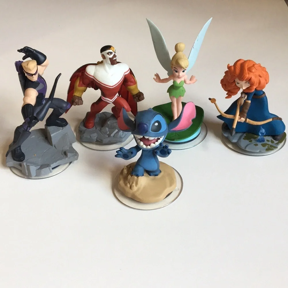Disney Infinity 2.0 Game & Characters 5 pieces-EUC